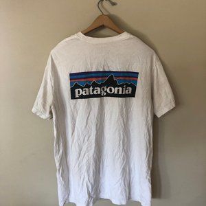 Patagonia Logo Tee White Large